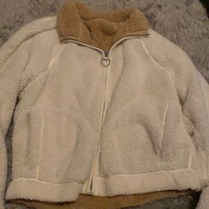 reversible zip up jacket